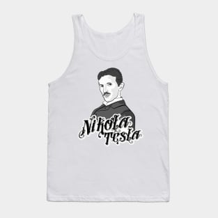 Nikola Tesla Portrait Tank Top